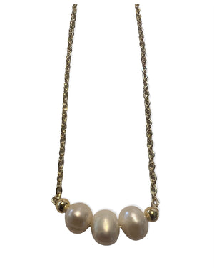 Gregory Ladner Triple Pearl Fine Necklace